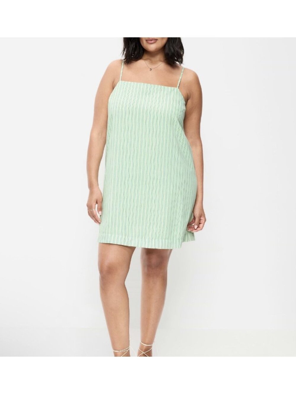 Old Navy Womens Strappy Mini Shift Dress XXL Coastal Stripe NWT